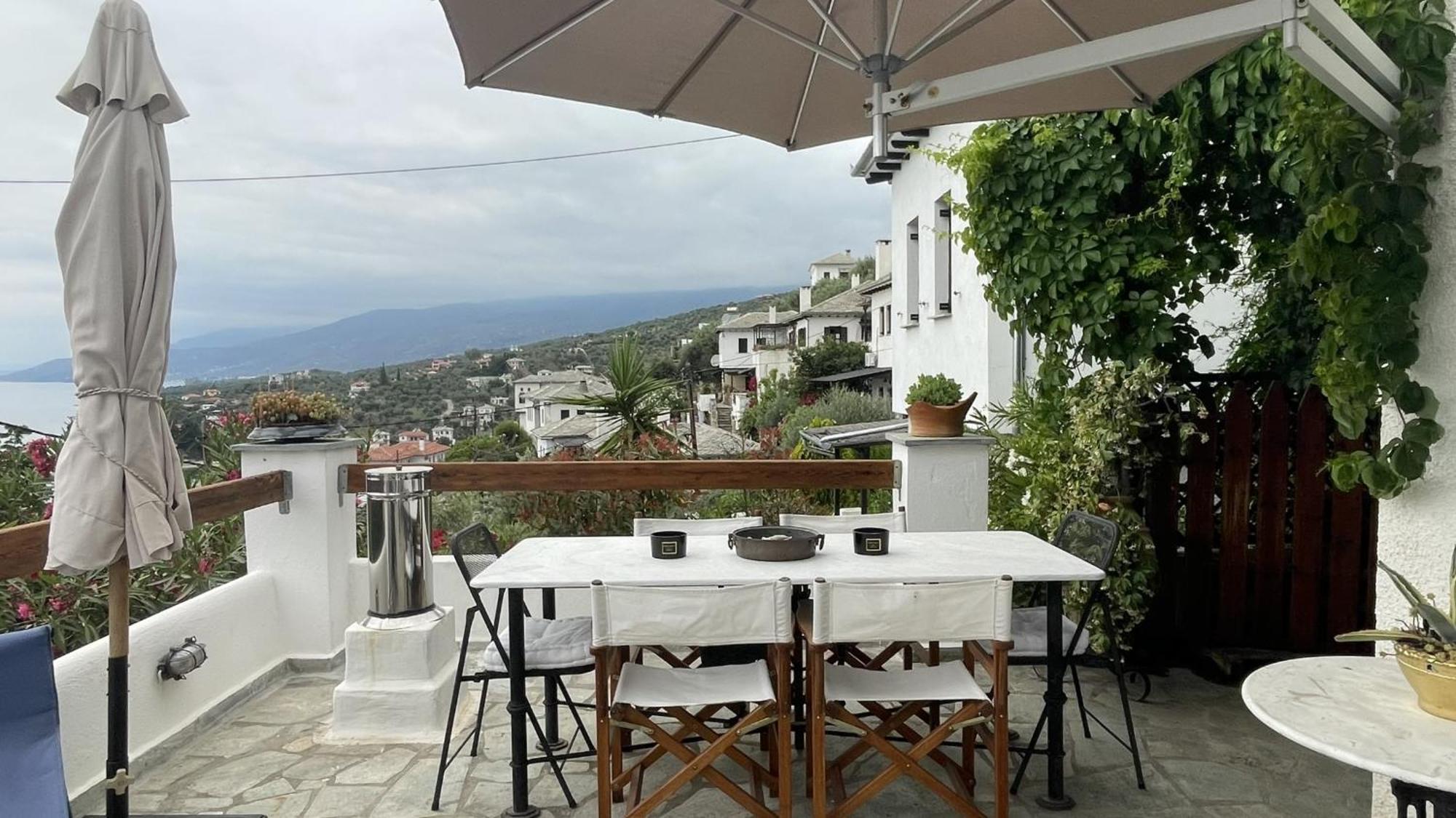 Iris Sea View Villa Afissos Exterior photo